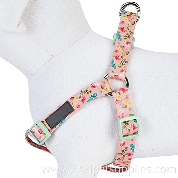 Butterfly and Floral Inspired Sublimation Dog Harness